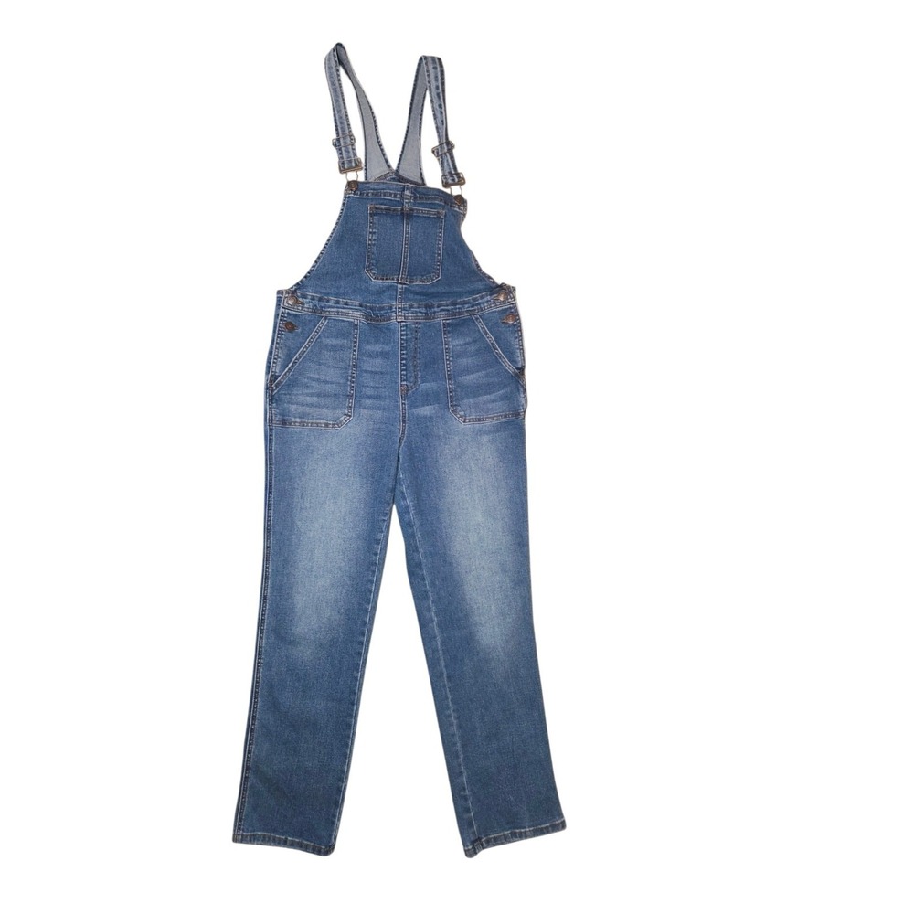 Lincoln Outfitters Women's Bib Overalls Straight Relaxed Waist Size 10 Stretchy